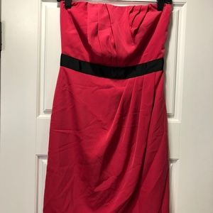 The Limited Pink and Black Strapless Dress Sz. 2